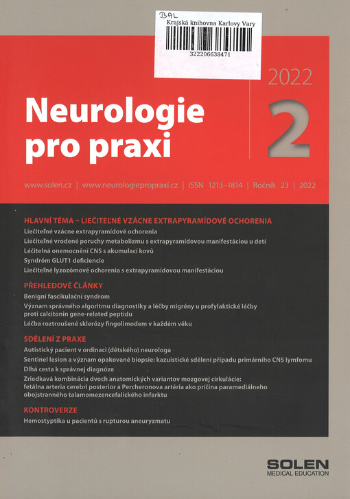 Neurologie pro praxi