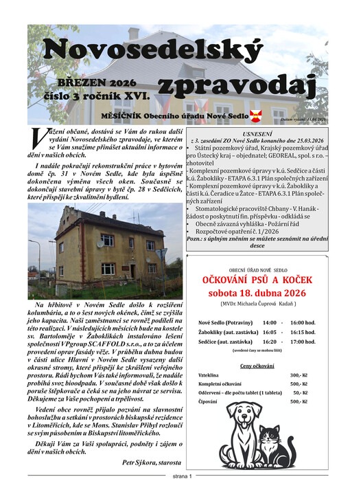 Novosedelský zpravodaj