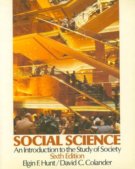 Social science : an introduction to the study of society
