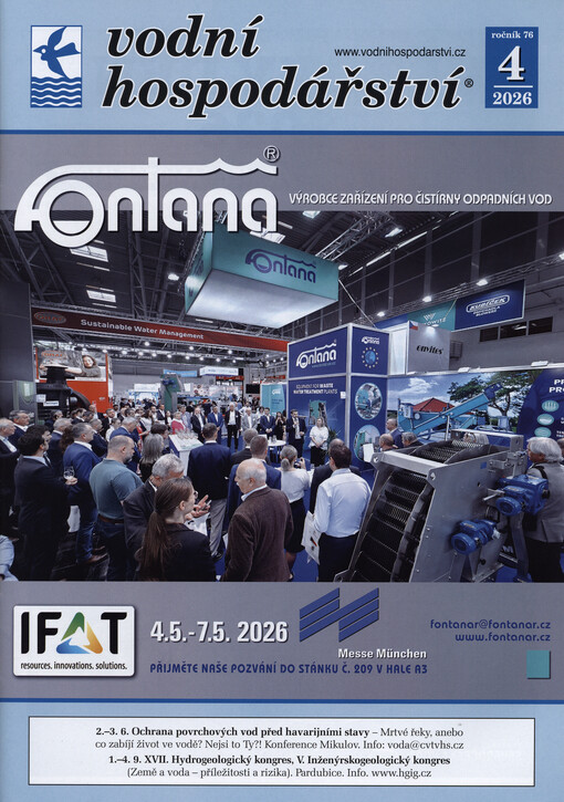 Vodní hospodářství = Water management : voda - ovzduší - půda - odpady
