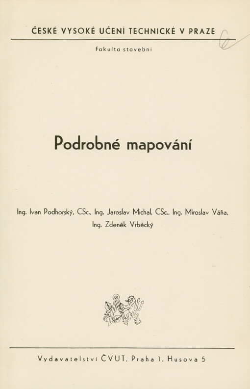 Podrobné mapování