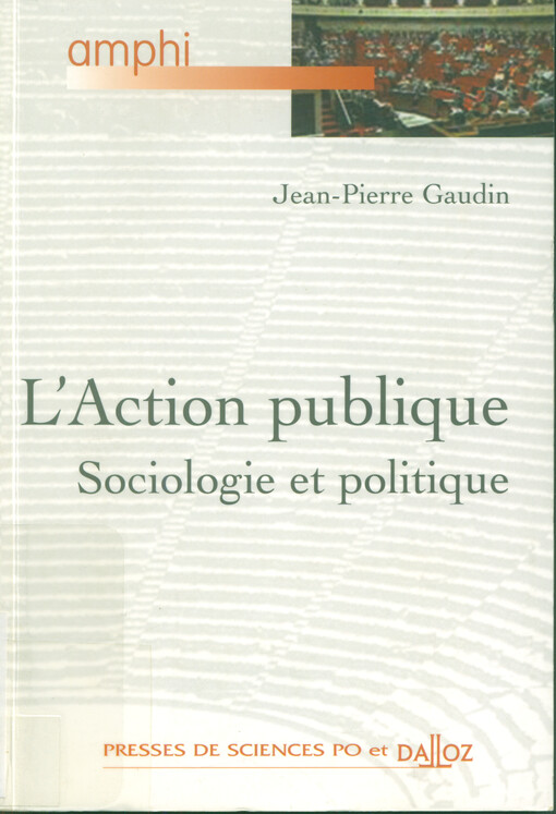 L'action publique : sociologie et politique