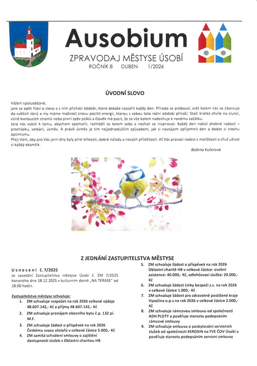 Ausobium : zpravodaj městyse Úsobí