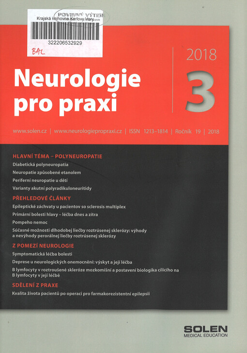 Neurologie pro praxi