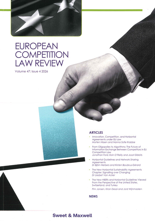 European competition law review : ECLR