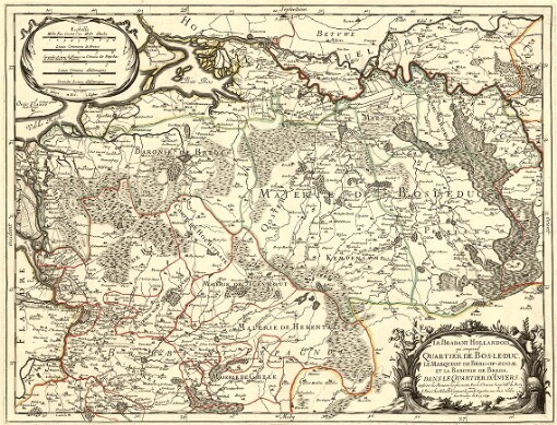 Le Brabant Hollandois qui comprend Quartier de Bos-le-Duc, le Marquisat de Berg-Op-Zoom, et la Baronie de Breda