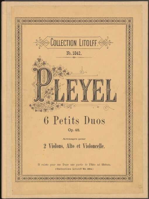 6 Petits Duos Op. 48 arrangés pour 2 Violons, Alto et Violoncelle