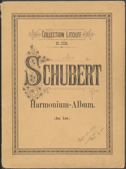 Morceaux célebres de Fr. Schubert: transcrits pour Harmonium