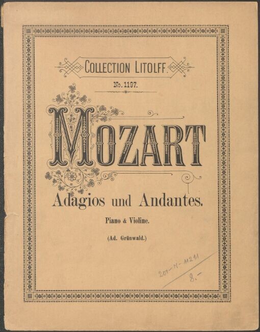 Adagios et andantes: violon et piano