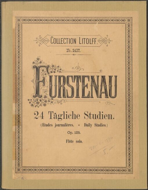 Bouquet des Tons: 24 Tägliche Studien für die Flöte : op. 125