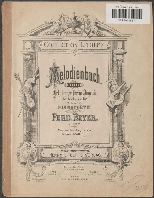 Melodienbuch: 100 Erholungen für die Jugend über beliebte Melodien für das Pianoforte : op. 101