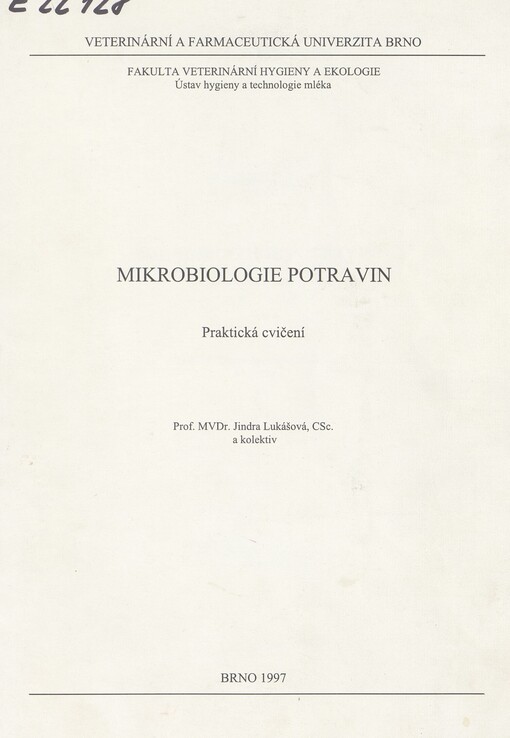 Mikrobiologie potravin: praktická cvičení