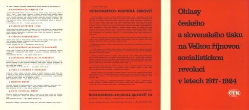 Ohlasy českého a slovenského tisku na Velkou říjnovou socialistickou revoluci (z let 1917 až 1924)