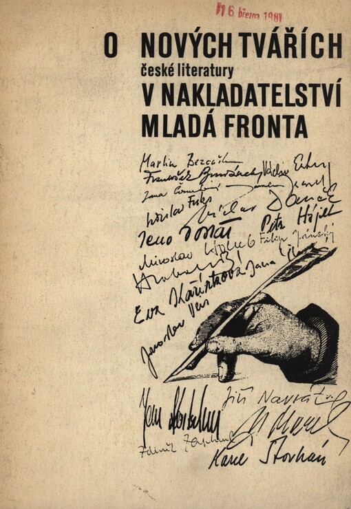 O nových tvářích české literatury v nakladatelství Mladá fronta