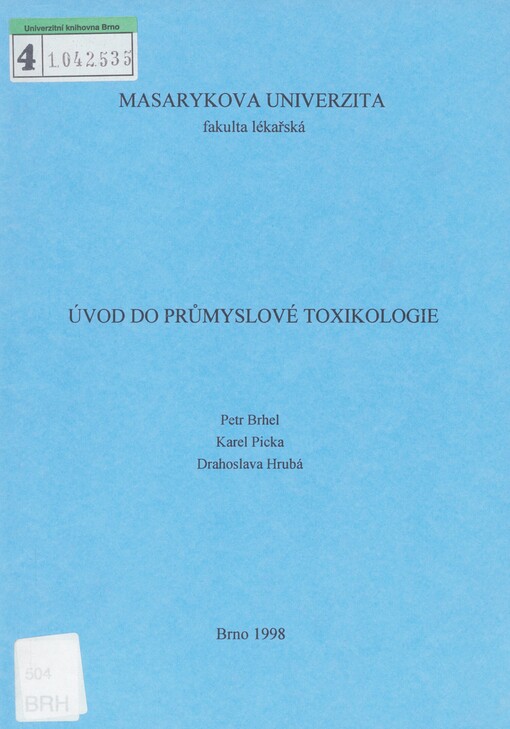 Úvod do průmyslové toxikologie