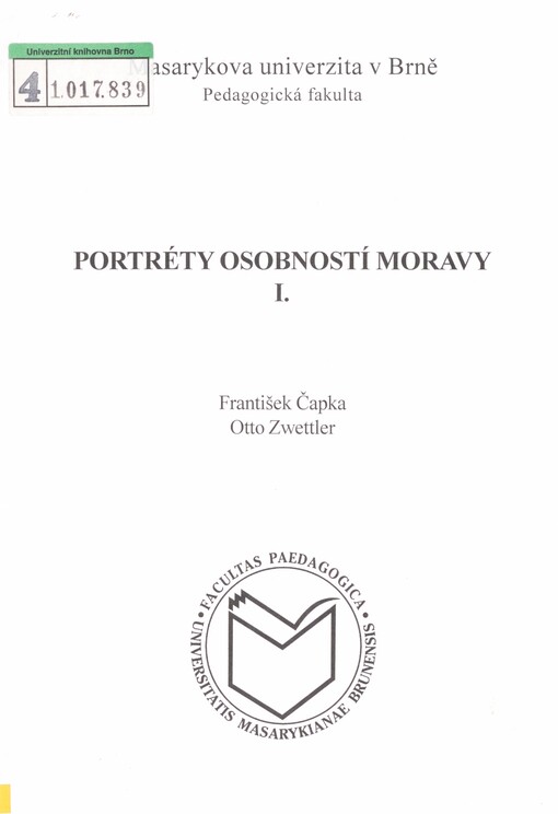 Portréty osobností Moravy. 1