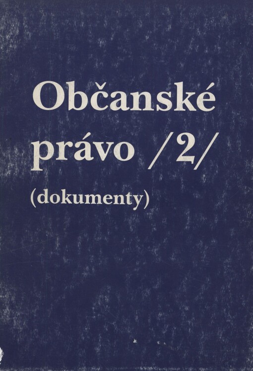 Občanské právo. 2. Dokumenty
