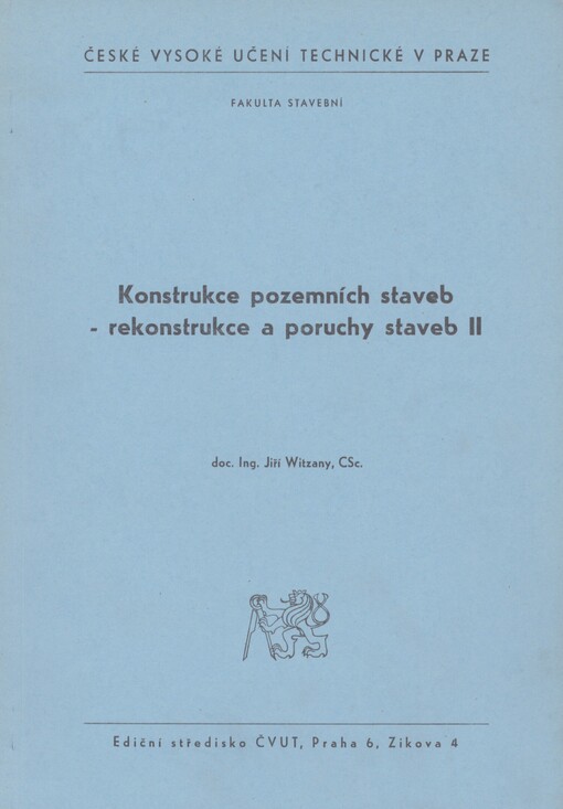 Konstrukce pozemních staveb - rekonstrukce a poruchy staveb. [Díl] 2