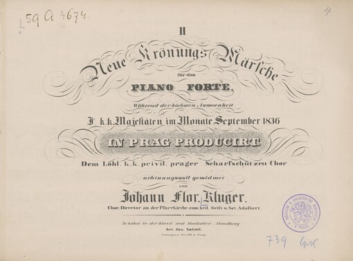 II Neue Krönungs Märsche für das Piano Forte