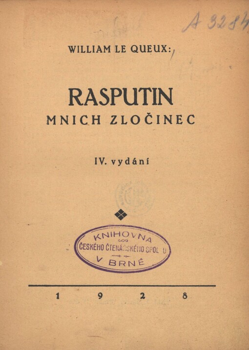 Rasputin, mnich zločinec