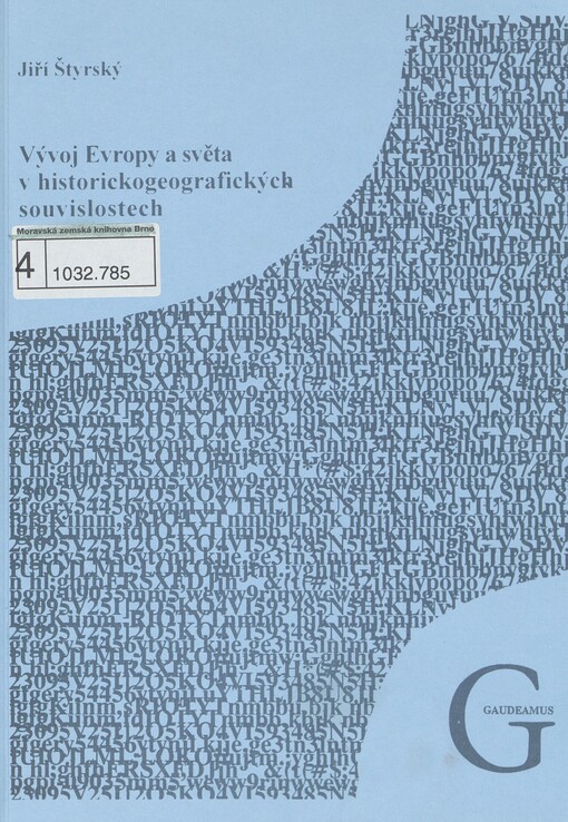 Vývoj Evropy [a] světa v historickogeografických souvislostech