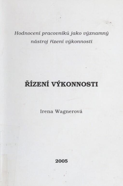 Řízení výkonnosti