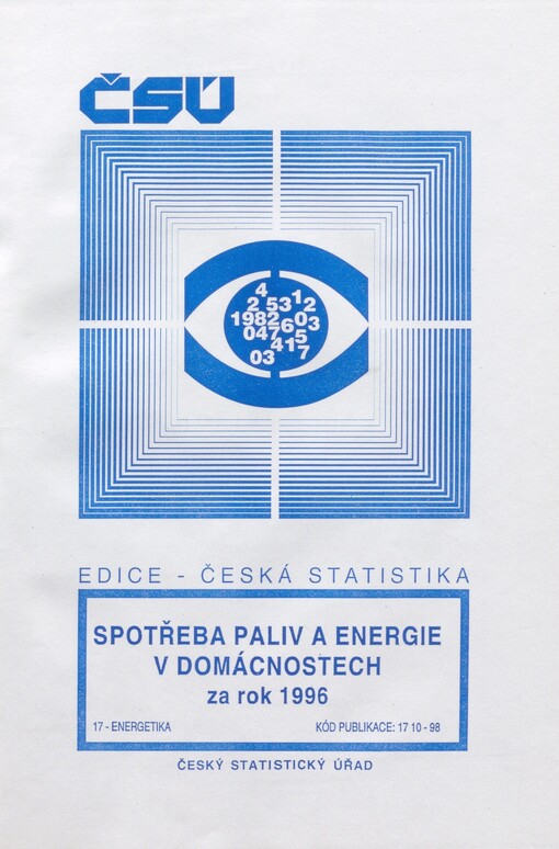 Spotřeba paliv a energie v domácnostech za rok 1996
