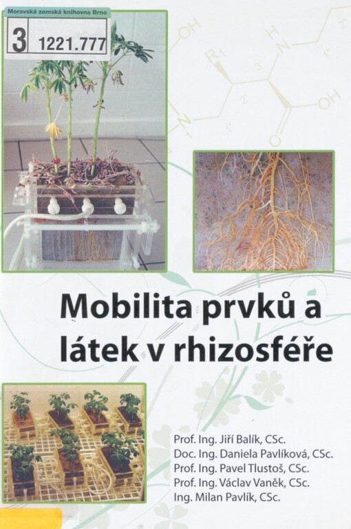 Mobilita prvků a látek v rhizosféře