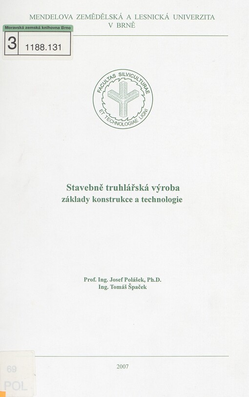 Stavebně truhlářská výroba: základy konstrukce a technologie