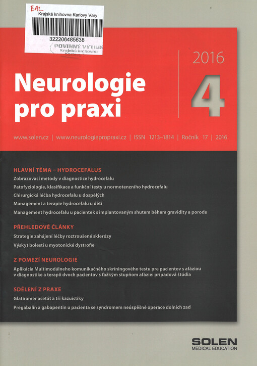 Neurologie pro praxi