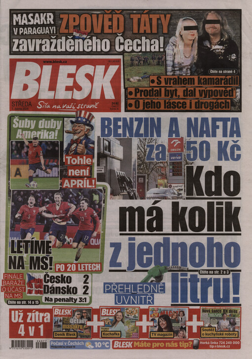 Blesk. Čechy, střední Čechy, Praha