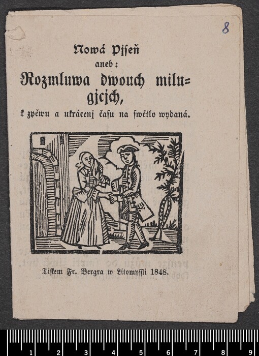 Nowá Pjseň aneb: Rozmluva dwouch milugjcjch, k zpěwu a ukrácenj času na swětlo wydaná