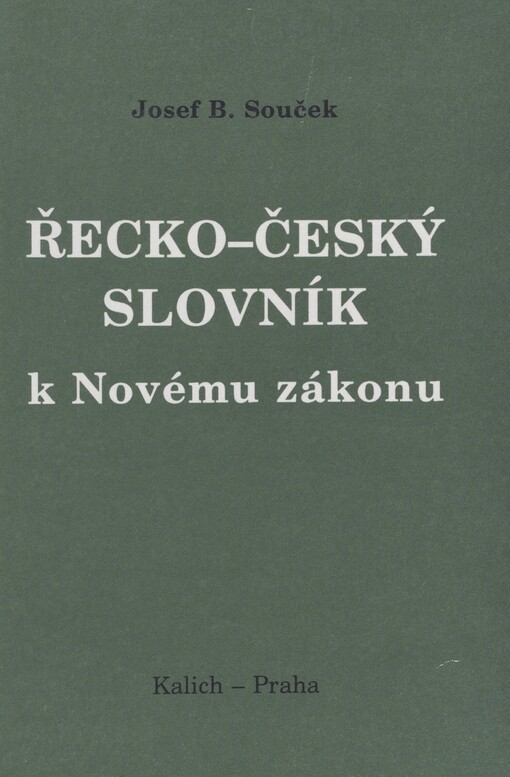 Řecko-český slovník k Novému zákonu
