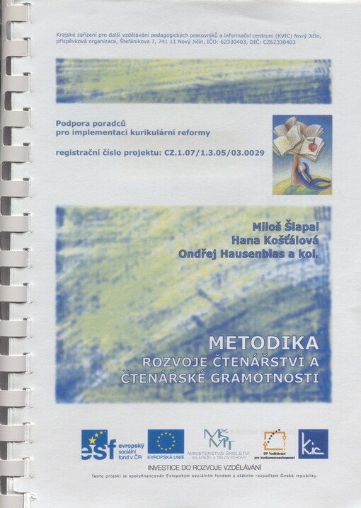 Metodika rozvoje čtenářství a čtenářské gramotnosti