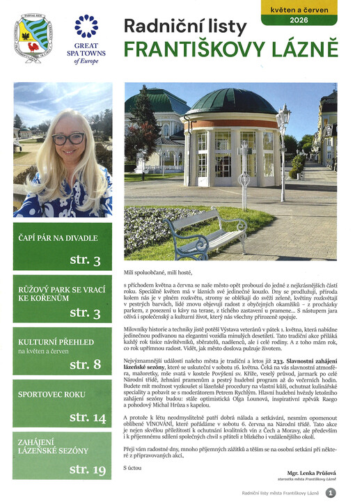Radniční listy : informační občasník pro občany města Františkovy Lázně