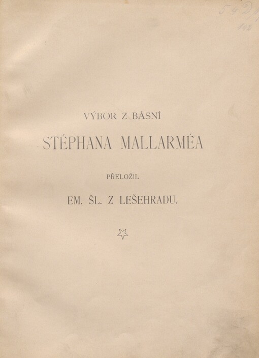 Výbor z básní Stéphana Mallarméa