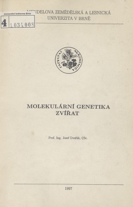 Molekulární genetika zvířat