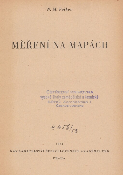 Měření na mapách