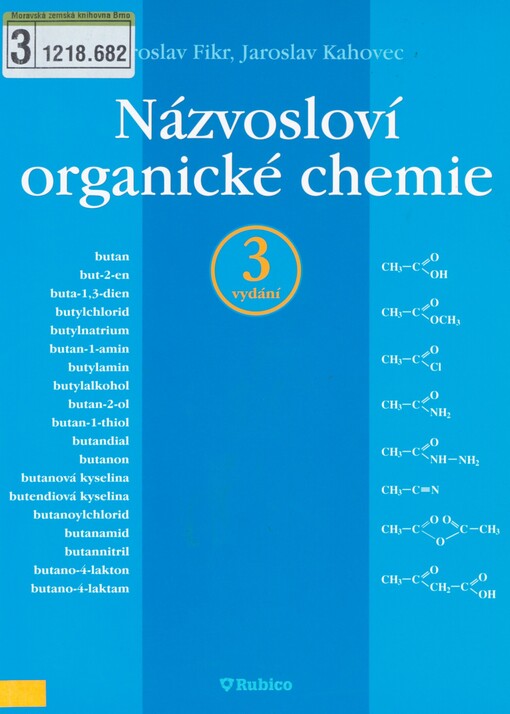 Názvosloví organické chemie