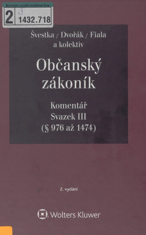 Občanský zákoník: komentář
