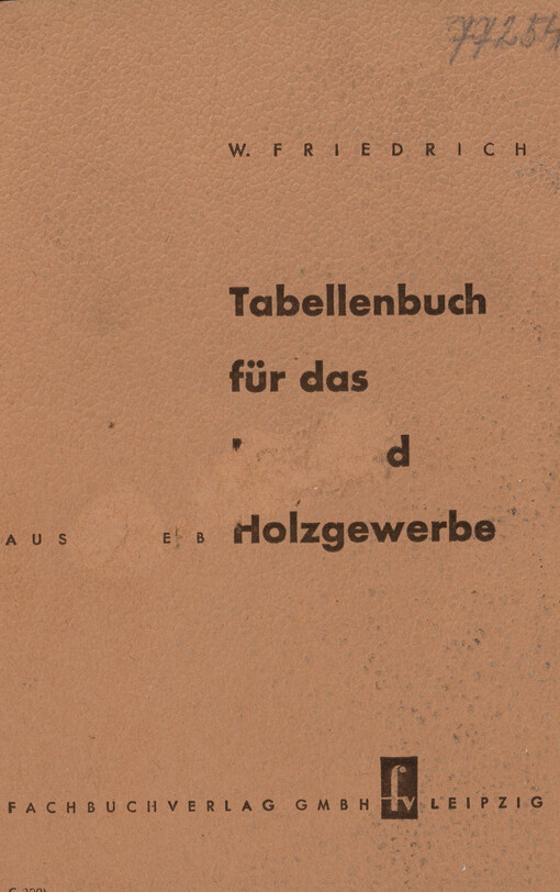 Tabellenbuch für das Bau- und Holzgewerbe