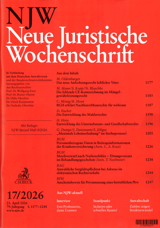 Neue juristische Wochenschrift