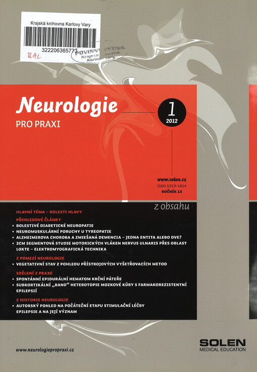 Neurologie pro praxi