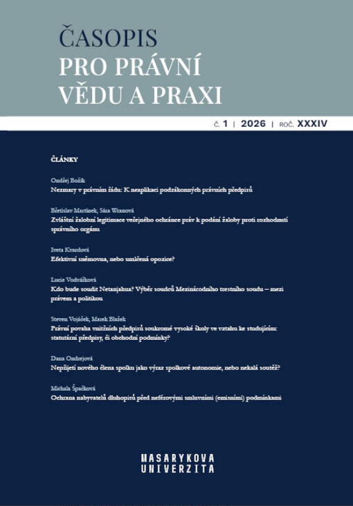 Časopis pro právní vědu a praxi