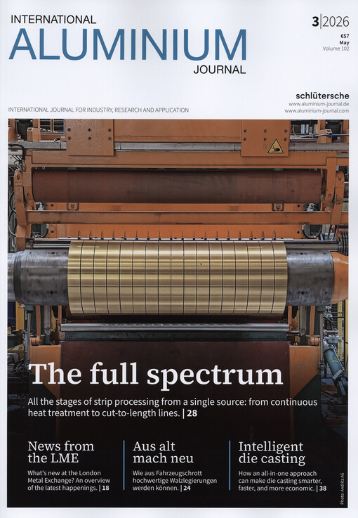 Aluminium : international journal for industry, research and application