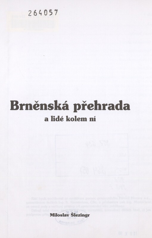 Brněnská přehrada a lidé kolem ní