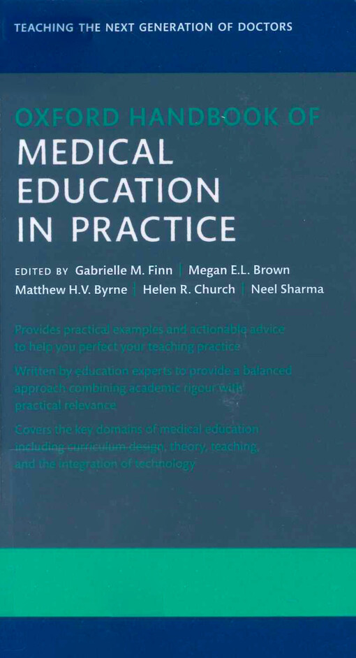 Oxford handbook of medical education in practice