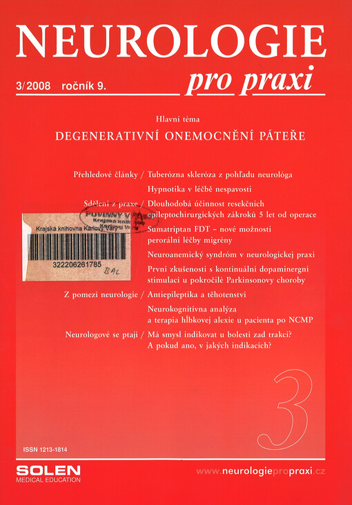 Neurologie pro praxi