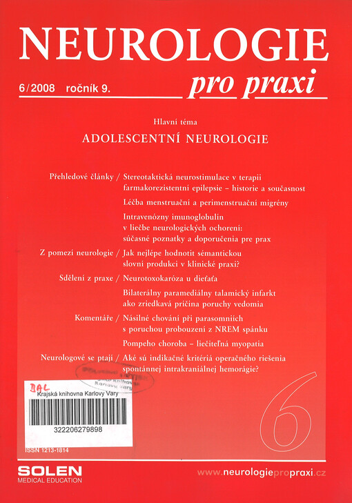 Neurologie pro praxi