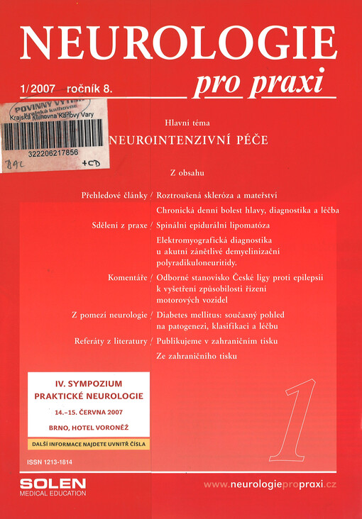 Neurologie pro praxi